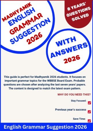 Madhyamik English Grammar Suggestion with Answers 2026