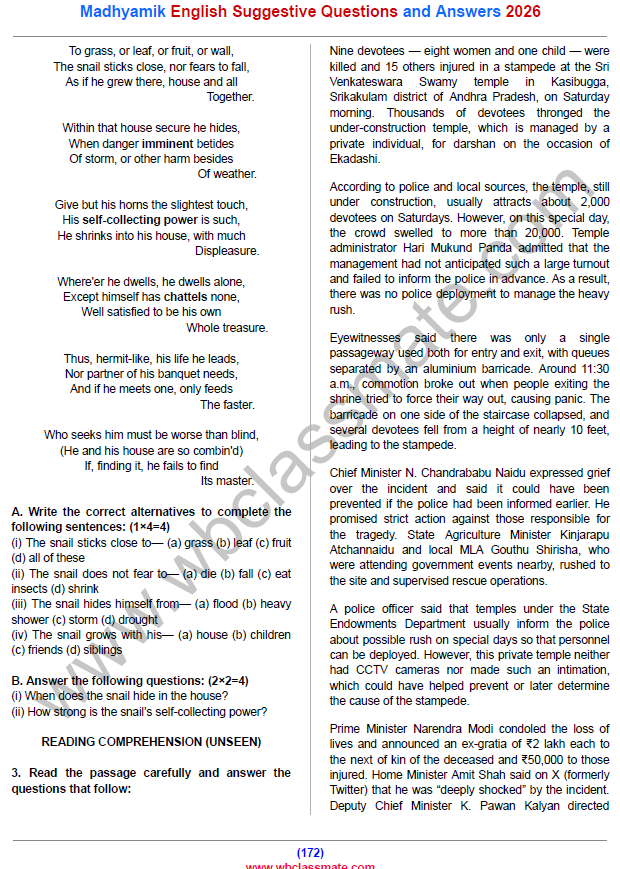 Madhyamik English Suggestive Questions Answers 2026 | Complete Guide for Class 10 Students - Image 4